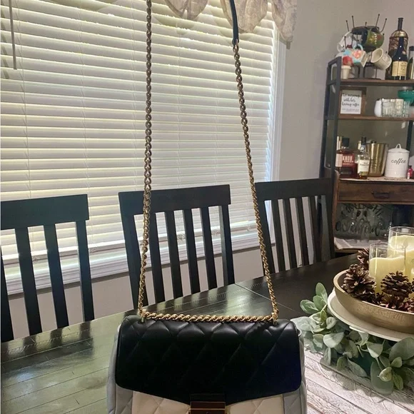 Kate Spade Black and Cream Quilted Shoulder Bag - Picture 3 of 3